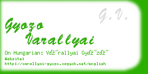 gyozo varallyai business card